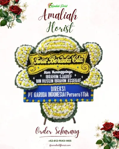 Papan Bunga Duka di Budiharja